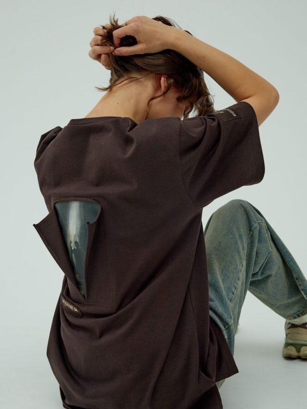 Unisex T-shirt from charity collection Let Yourself Be/Дозволь собі бути<span> - </span>BROWN