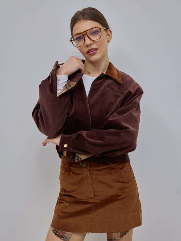Bomber jacket corduroy<span> - </span>BROWN