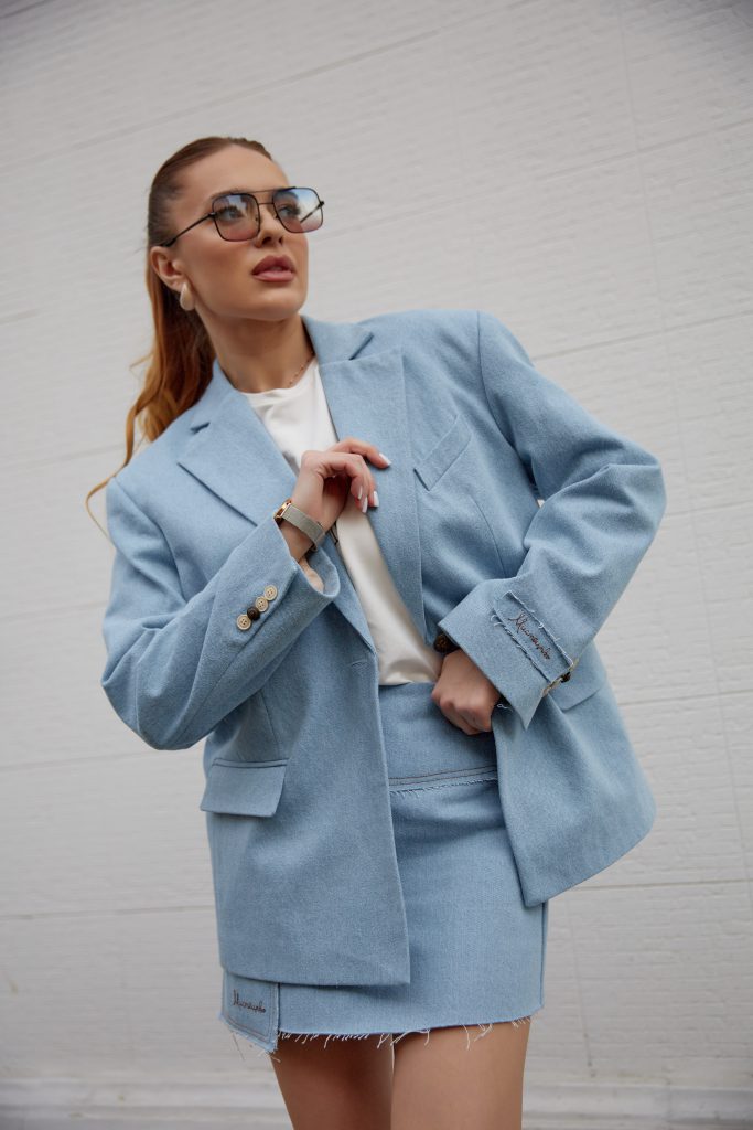 Oversized denim jacket