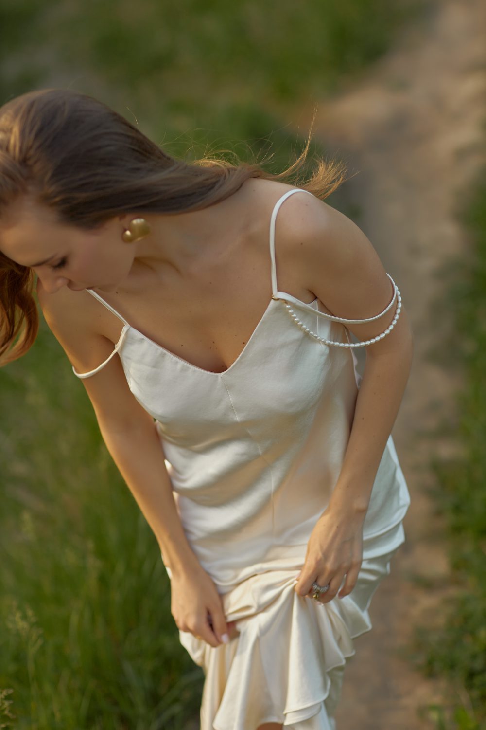 Natural pearl choker-strap - Image 4