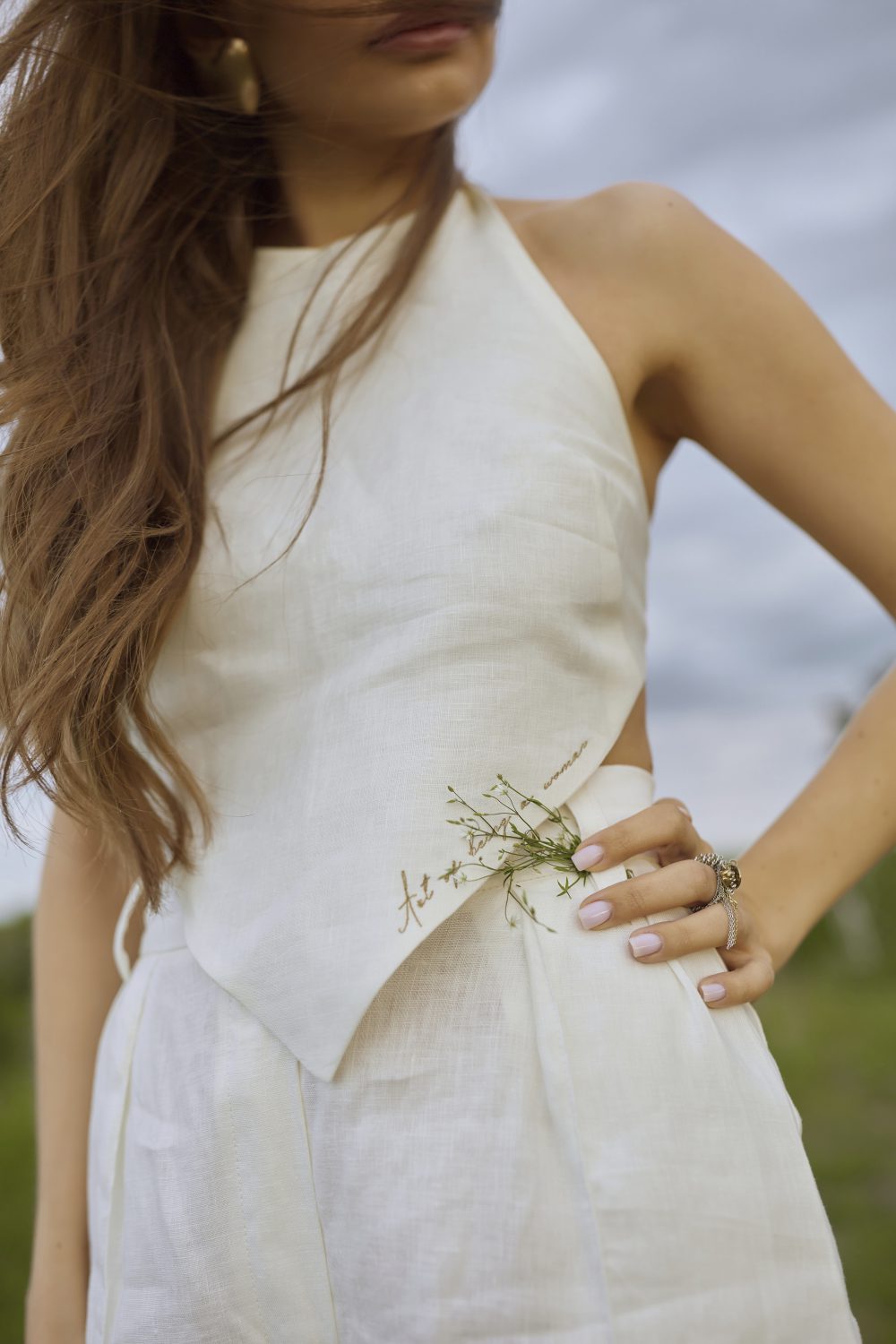 Linen top with embroidery Art of being a woman - Image 7