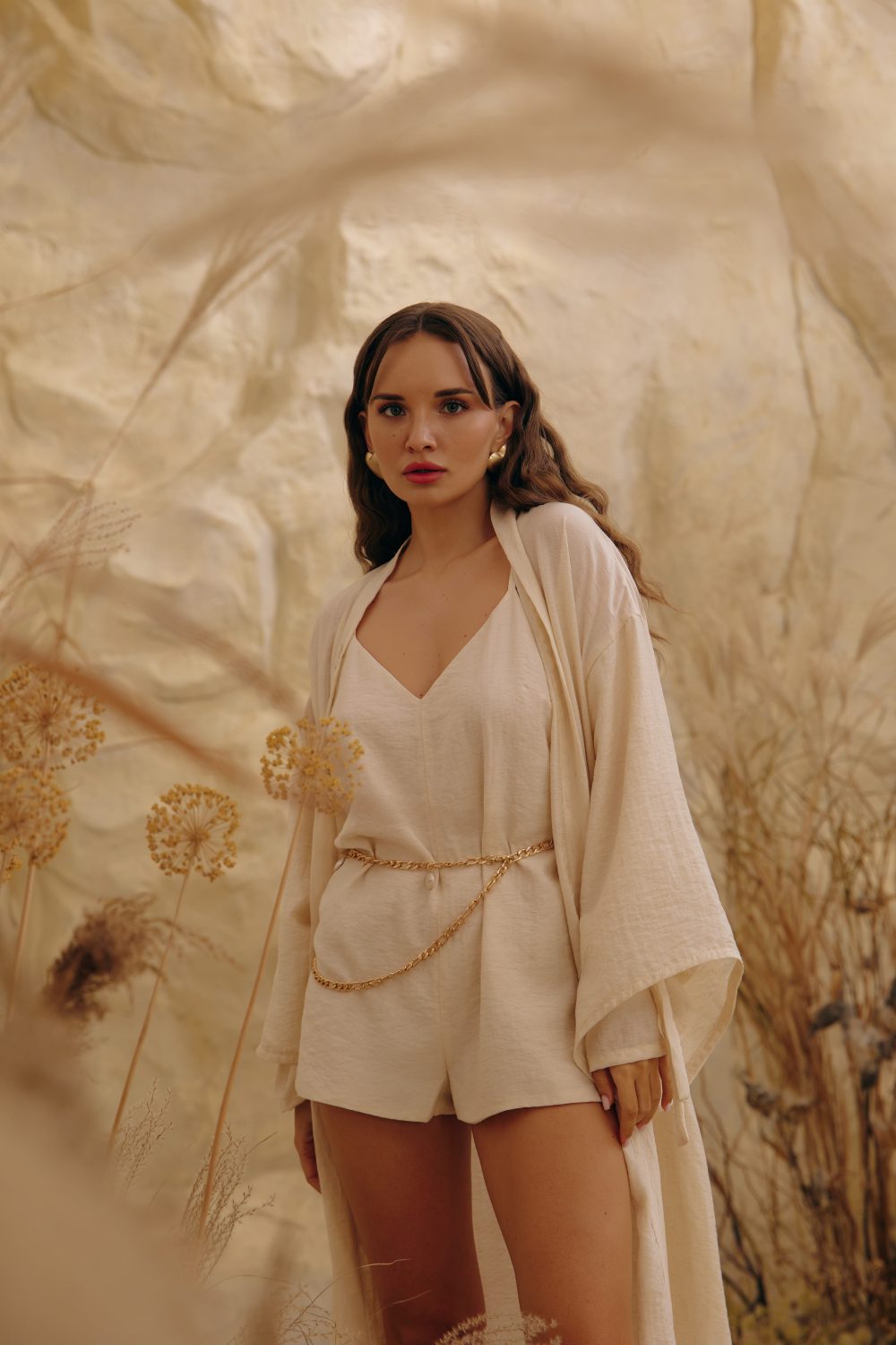 Linen romper with embroidery on the back - Зображення 9