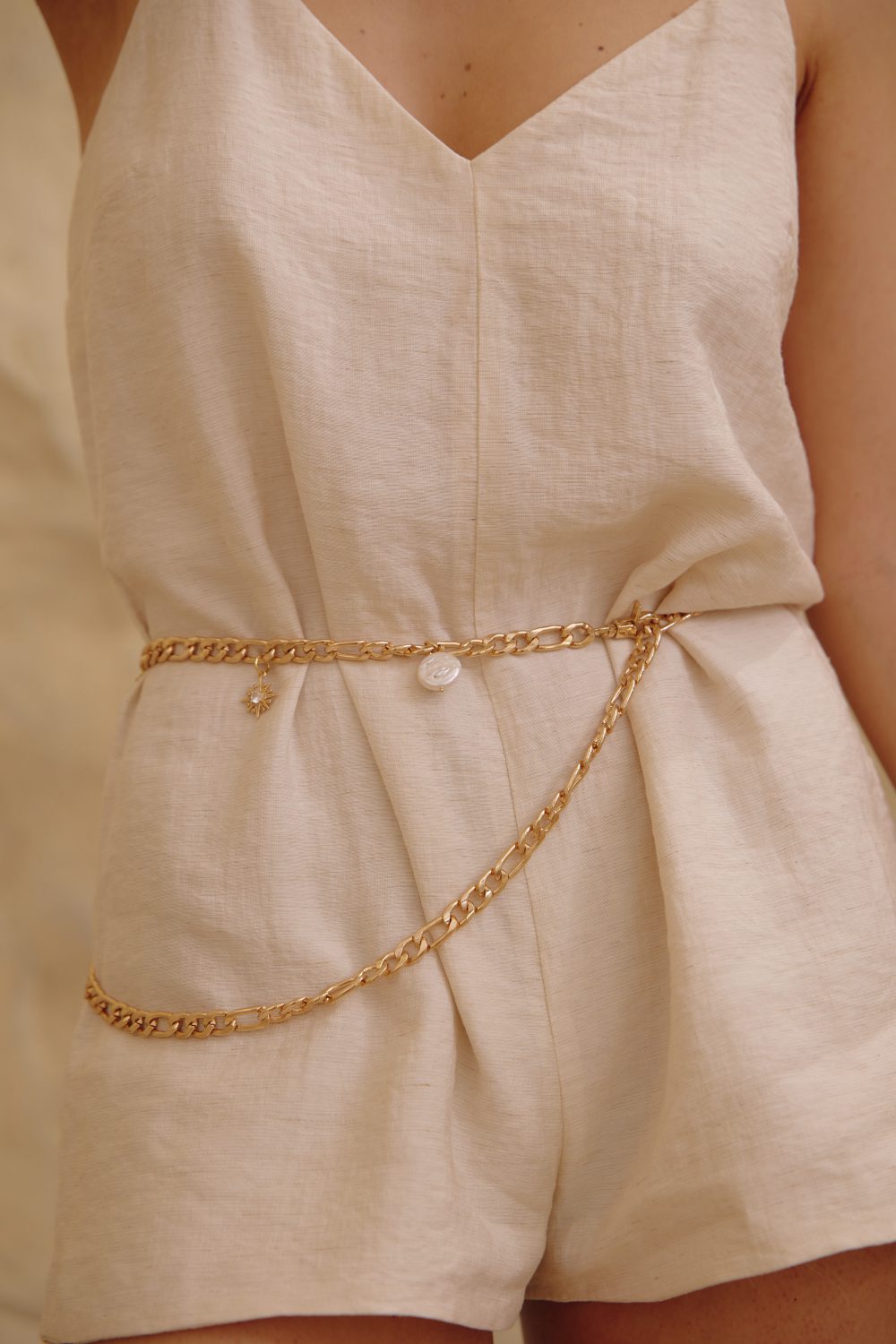 Linen romper with embroidery on the back - Зображення 12