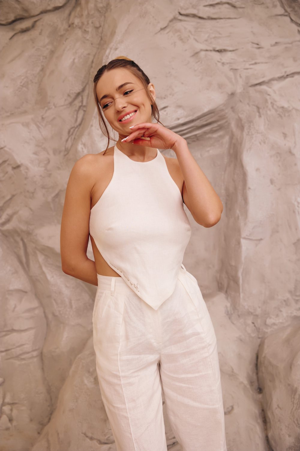 Linen top with embroidery Art of being a woman - Image 2