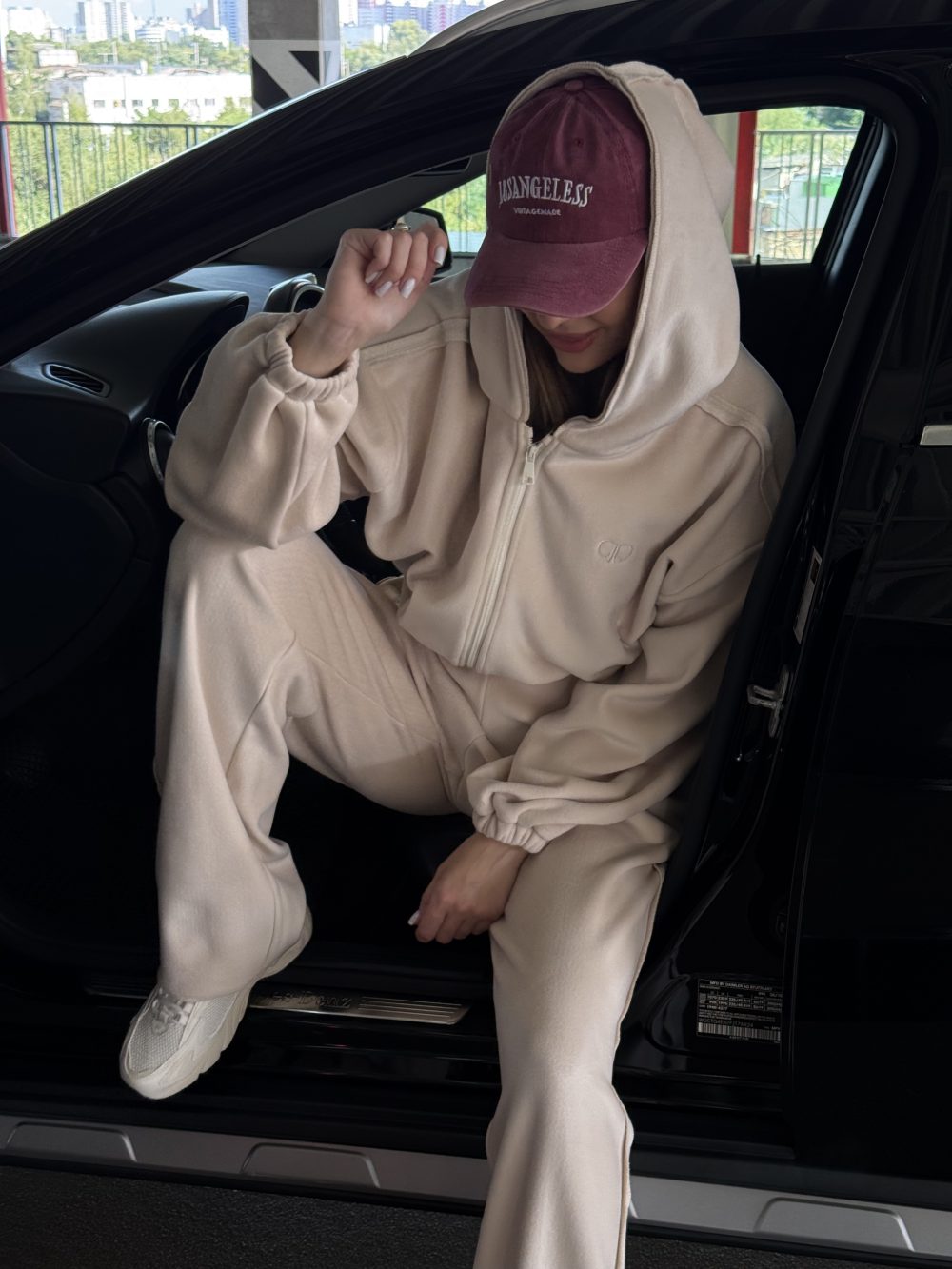 velour oversized jacket powdery - Image 3