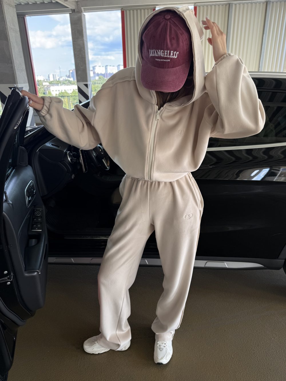velour oversized jacket powdery - Image 2