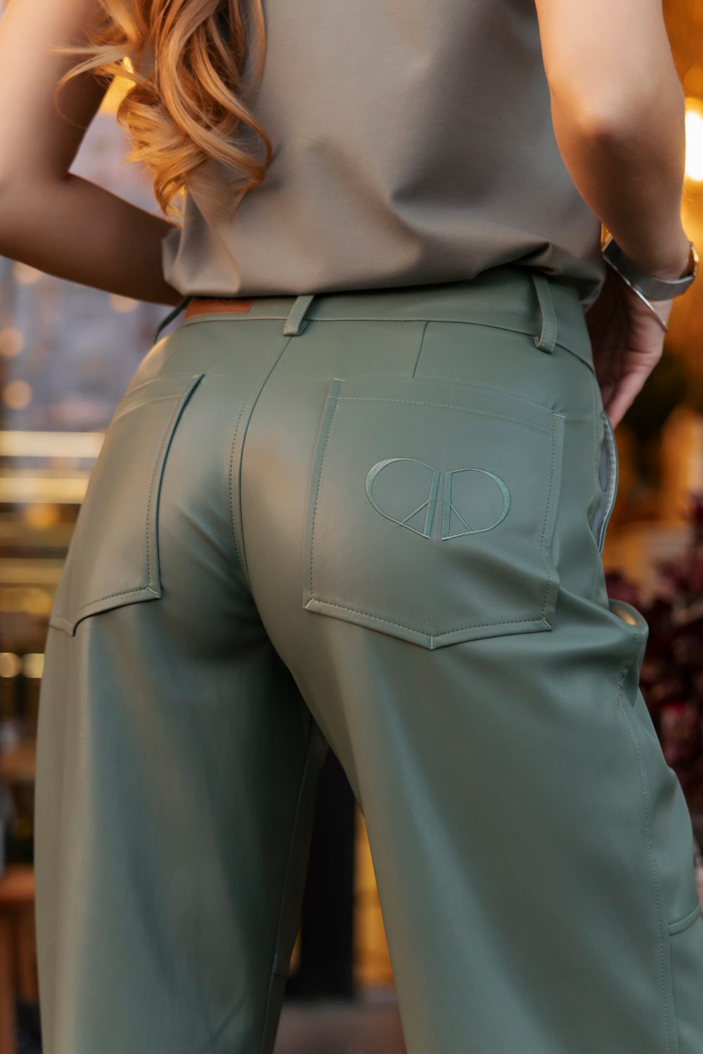 Follow your Art Eco-Leather Pants