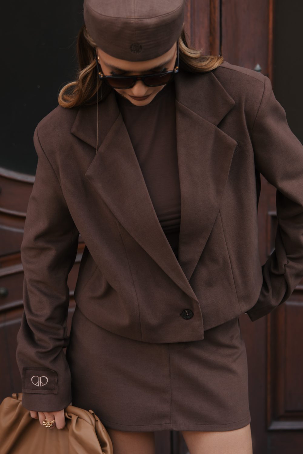 Follow your Art Cropped Jacket with Pants Detail