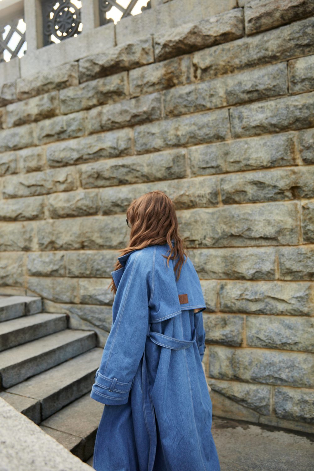 Follow your ART Denim Trench Coat - Image 13