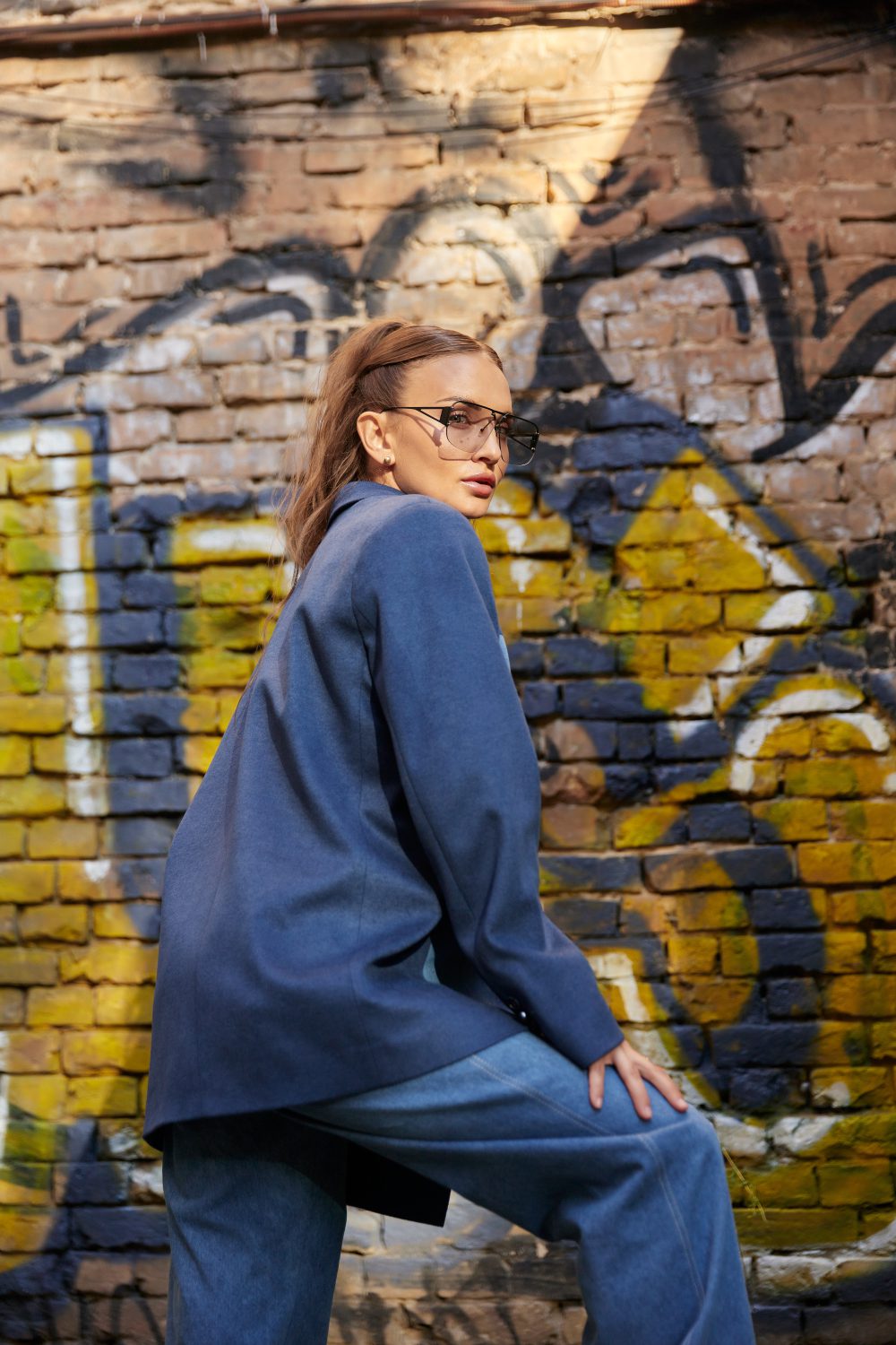 Follow your ART Oversized Mixed-Fabric Blazer - Зображення 8