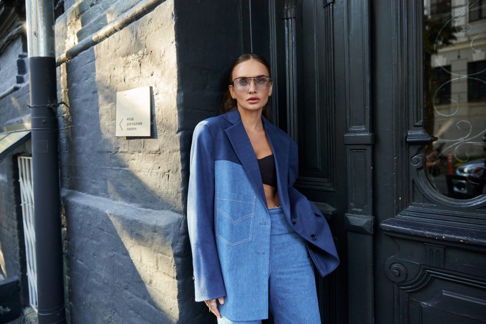Follow your ART Oversized Mixed-Fabric Blazer - Зображення 5
