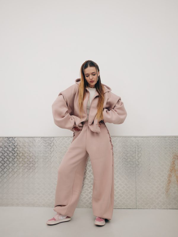 Pink Accent Detail Pants New Era of Me