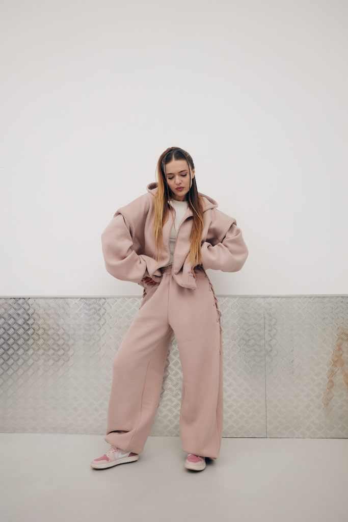 Pink Accent Detail Pants New Era of Me