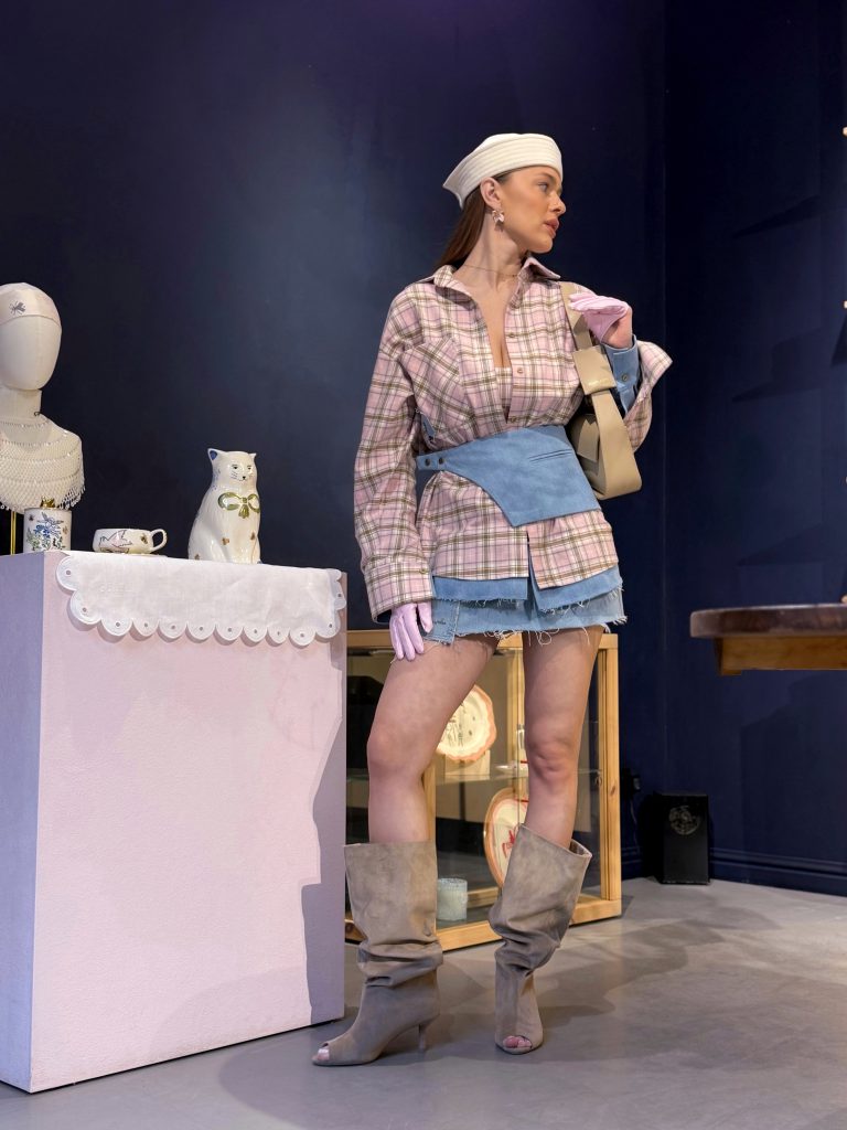 Checkered Shirt Pink