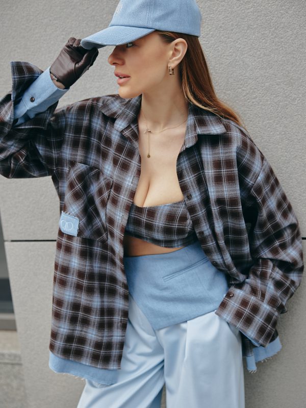 Checkered Shirt Brown