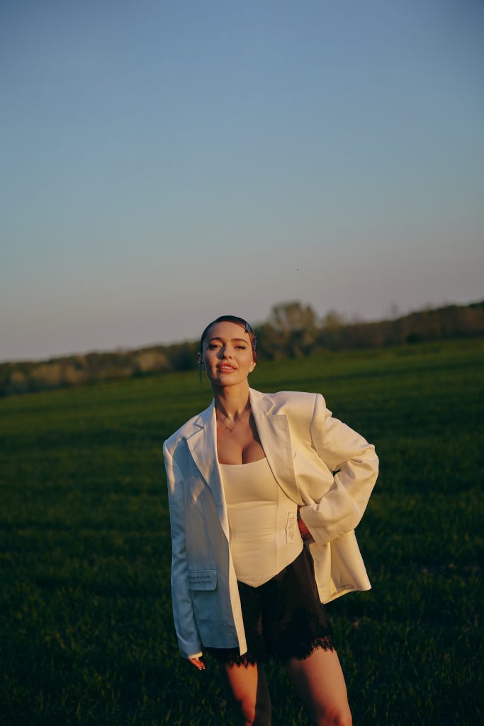 Linen jacket Wild as fire milk