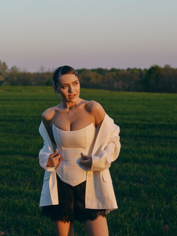 Linen Corset Wild as Fire milk